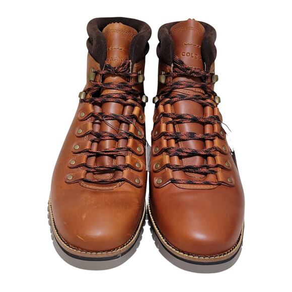 Cole Haan Men Zerogrand Hiker Waterproof Boots Size US 9M Tan Leather C30405 main image 7